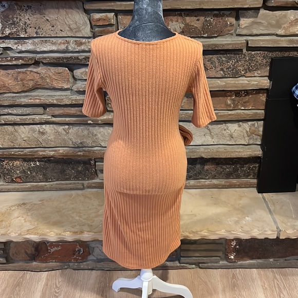 Mikarose Cora Ribbed Stretch Midi Dress - Picture 4 of 7
